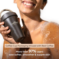 Mcaffine Naked & Raw Espresso Coffee Body Wash + Scrub with Natural AHA - 300ml