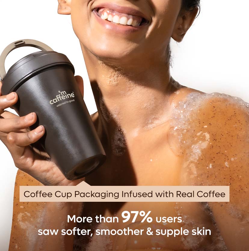 Mcaffine Naked & Raw Espresso Coffee Body Wash + Scrub with Natural AHA - 300ml