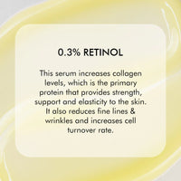 mcaffeine 0.3% Retinol & Black Tea Complex™ Anti-Ageing Face Serum | Boosts Collagen by 80% - 20 ml