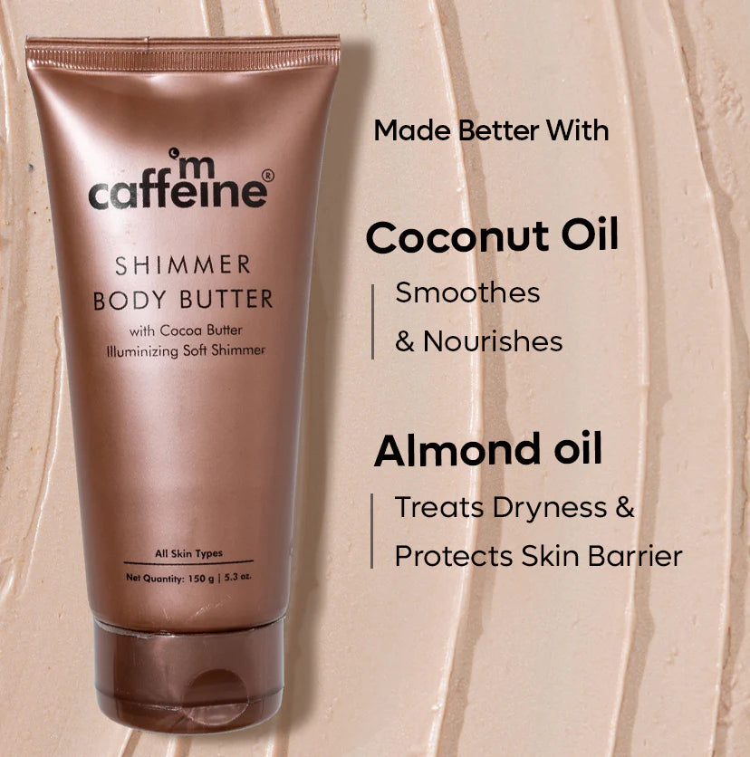 Mcaffine Shimmer Body Butter with Cocoa Butter - 150 g