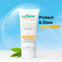 Mcaffine Daily Glow Green Tea Sunscreen SPF 50 PA++++ with Niacinamide - 50 ml