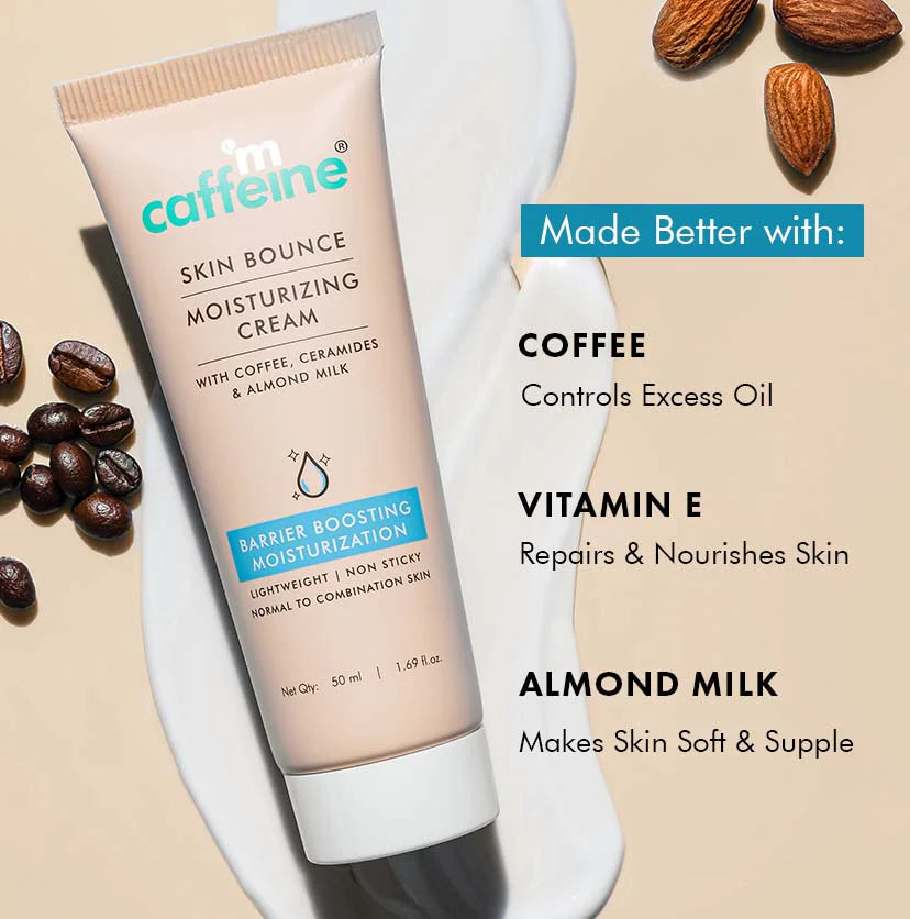 mCaffeine Skin Bounce Moisturizing Cream - Normal to Combination Skin 50ml