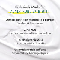 Mcaffeine Sun Fix Ultra Light 1% Hyaluronic Acid Matcha Tea Sunscreen SPF 50+ PA++++