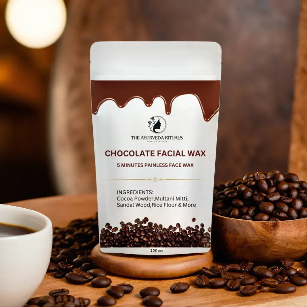 The Ayurveda Rituals Chocolate Facial Wax- 5 Min Painless Face Wax Powder 100g