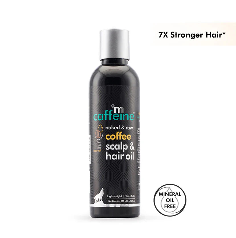 Mcaffine Coffee Scalp & Hair Oil - 200 ml | Lightweight & Non-Sticky