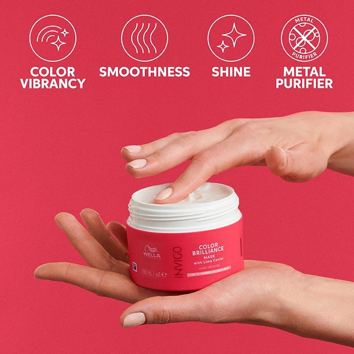 Wella Professional Invigo Color Brilliance With Lime Caviar Vibrant Color Mask 500ml