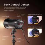 Digitek Lite (DCL-250WBC) Combo Bi Color Continuous LED Light with 18 CM Reflector Suitable for All Kinds of Small Production Photography/Power Saving & Environment Protection