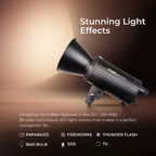 Digitek Lite (DCL-250WBC) Combo Bi Color Continuous LED Light with 18 CM Reflector Suitable for All Kinds of Small Production Photography/Power Saving & Environment Protection