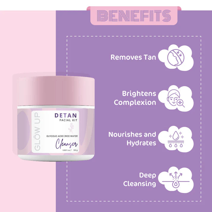 Glowup DETAN CLEANSER 100G