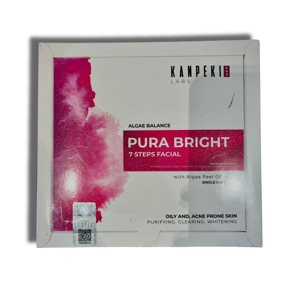 Kanpeki Pro Labs Algae Balance Pura Bright 7 Steps Facial Single Use Ritual