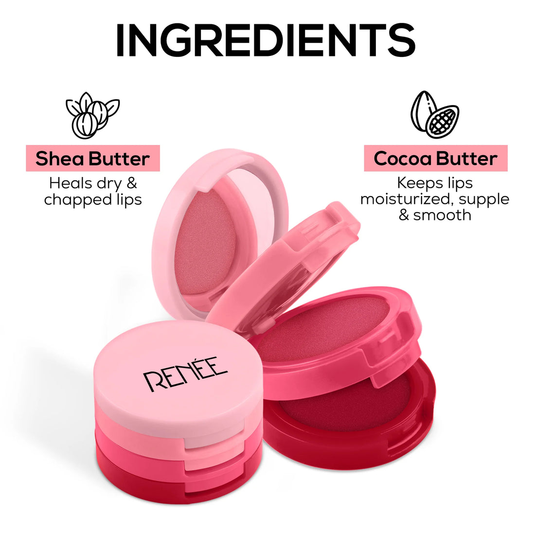 RENEE Glam Stack 3-In-1 Lip & Cheek Tint 4.5gm