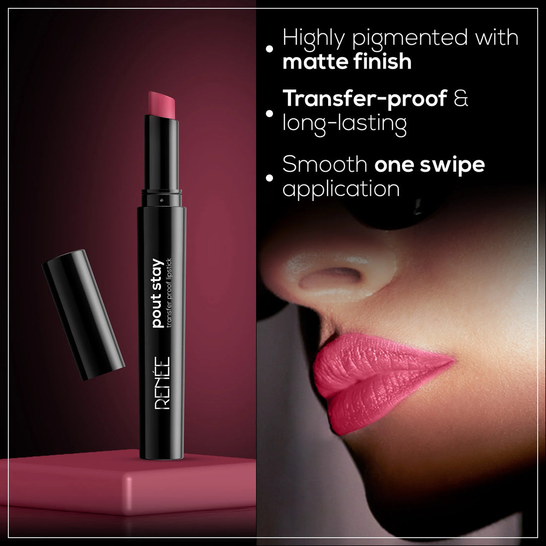 RENEE Poutstay Transfer Proof Lipstick 2g