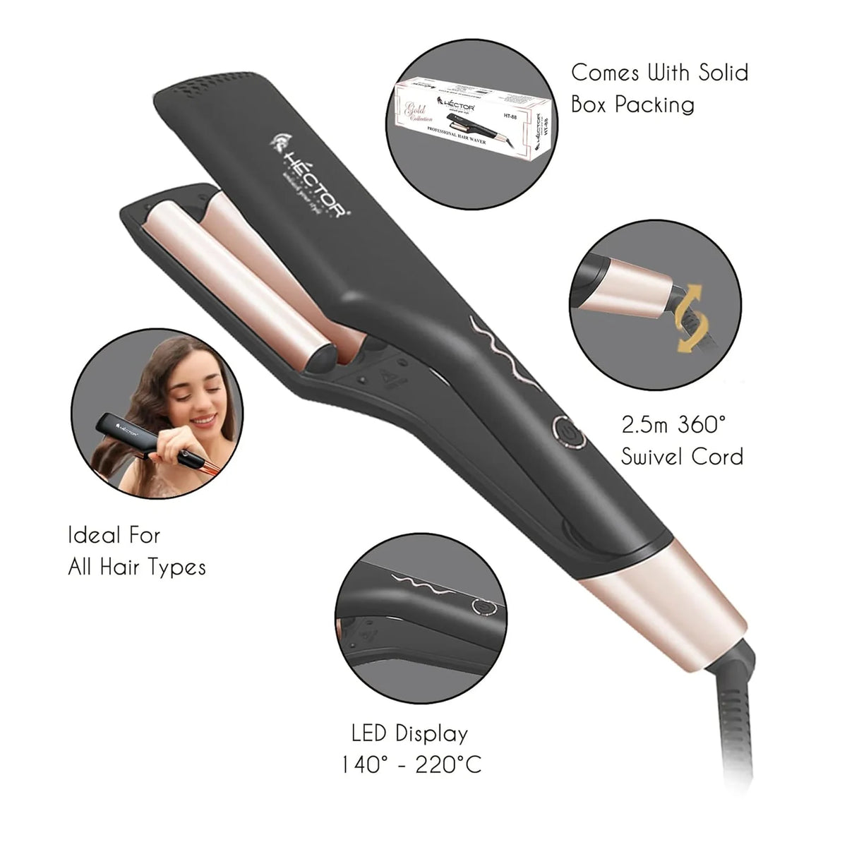 HECTOR Depth Adjustable Waver HT-HW 10