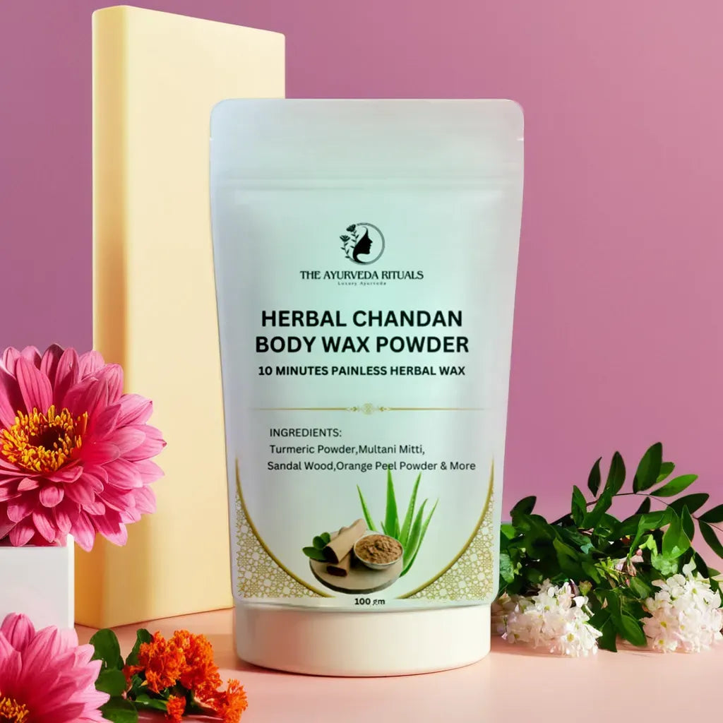 The Ayurveda Rituals Herbal Chandan Body Wax Powder- 10 Min Painless Wax 100g