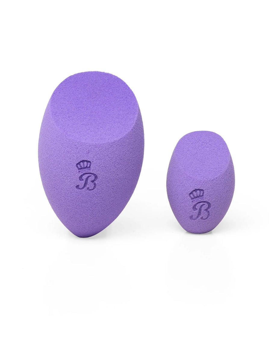 Beautilicious Combo - Flawless Blenders - Tear Drop Pink & Bake Cut Purple 2 Mini 2 Big Size