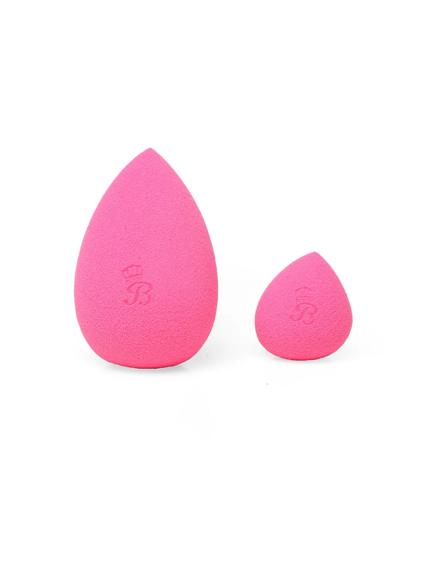 Beautilicious Combo - Flawless Blenders - Tear Drop Pink & Bake Cut Purple 2 Mini 2 Big Size