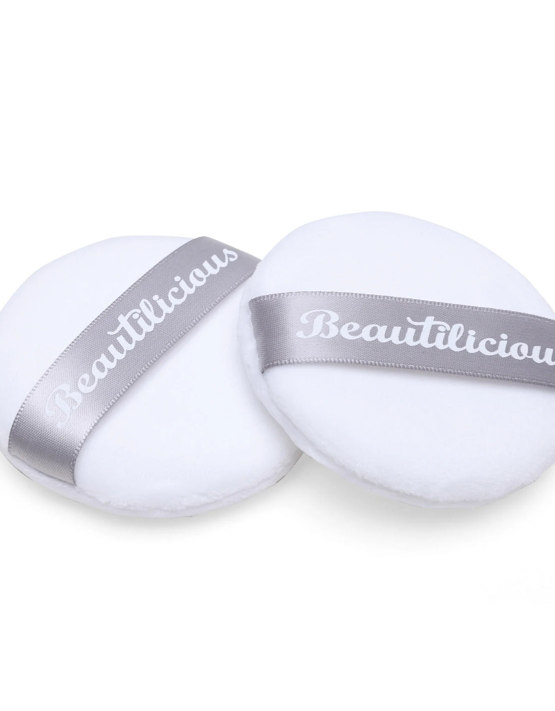 Beautilicious Large Luxury Powder Puff - Round (White)