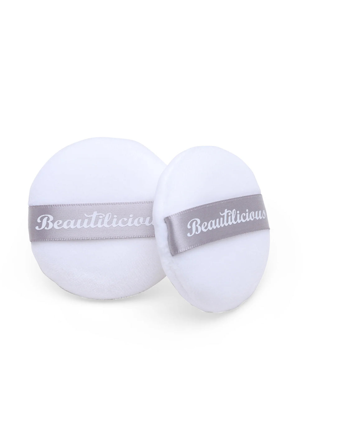 Beautilicious Medium Luxury Powder Puff - Round (White)