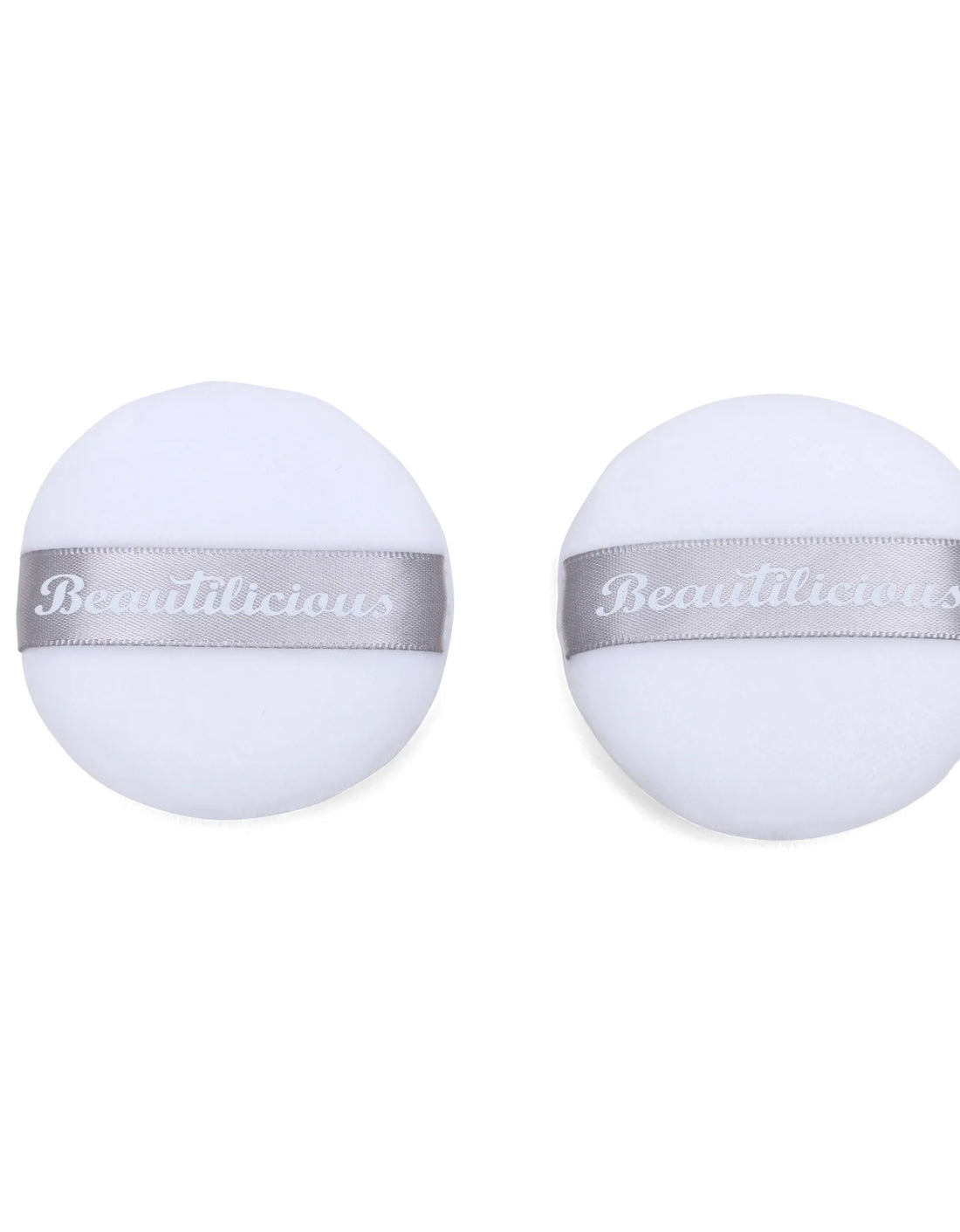 Beautilicious Medium Luxury Powder Puff - Round (White)