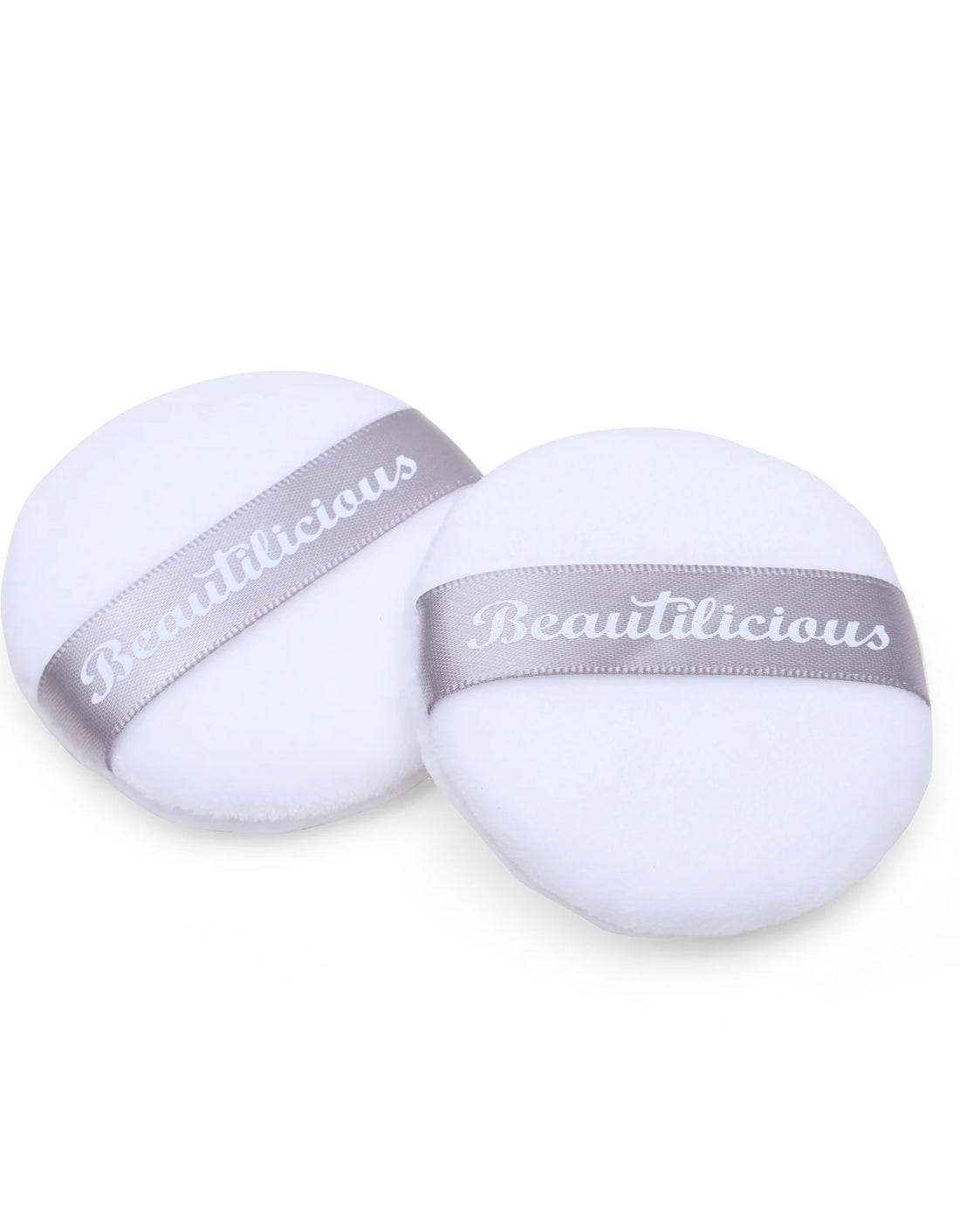 Beautilicious Medium Luxury Powder Puff - Round (White)