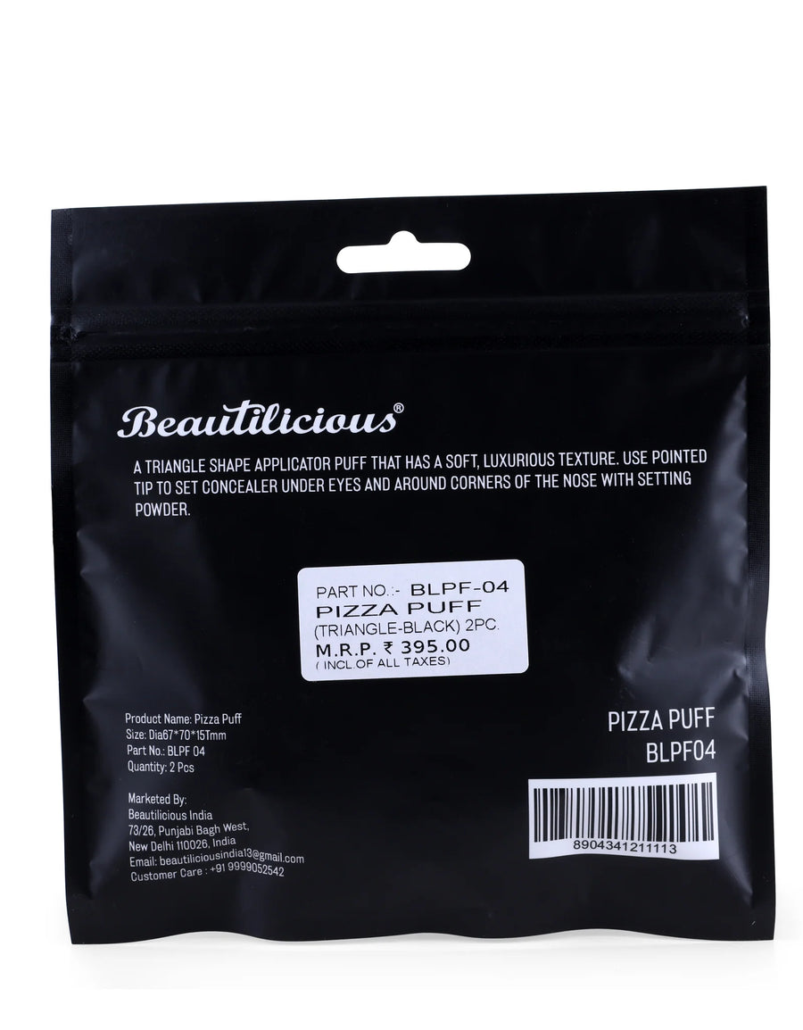 Beautilicious Pizza Puff - Triangle (Black)