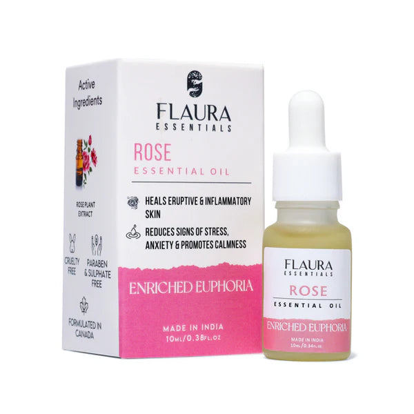 Flaura Essentials Rose Essential Oil 10ml