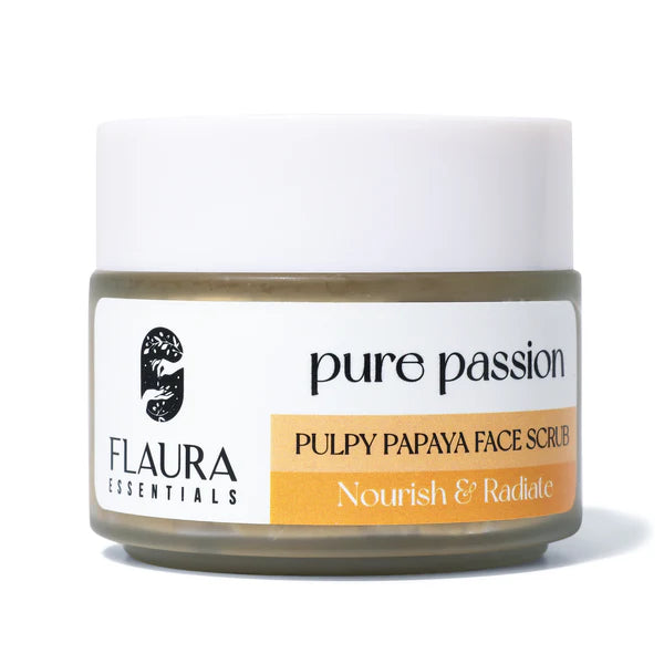 Flaura Essentials Pure Passion- Pulpy Papaya Scrub 100gms