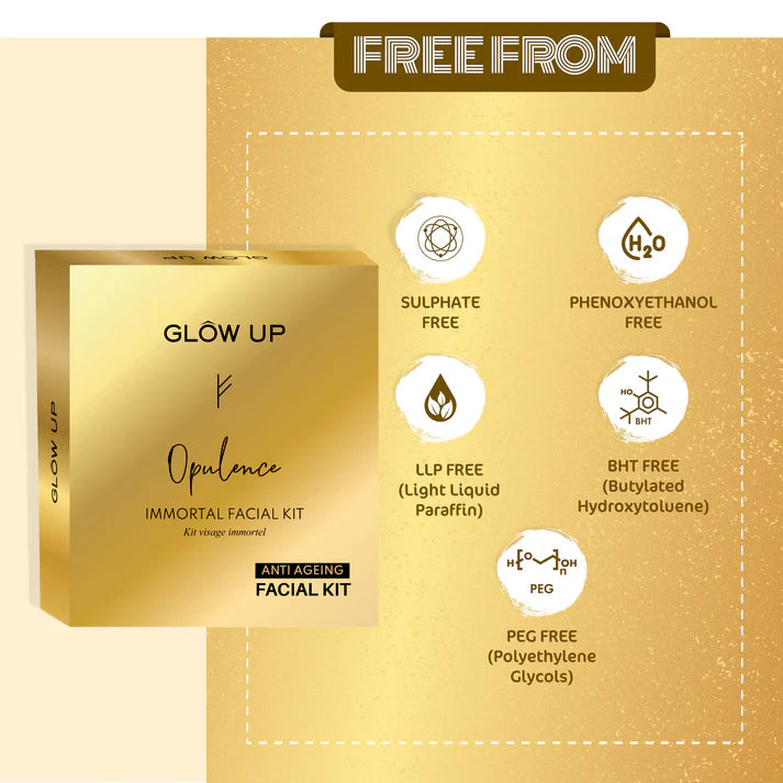 Glowup OPULENCE IMMORTAL FACIAL KIT FOR GOLDEN GLOW