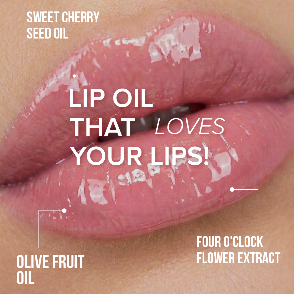 Forever52 Juicy Glow Lip Oil – Hydrating Tinted Lip Gloss, Plumping & Nourishing Formula | Non-Sticky, High Shine Gloss | Sheer Juicy Tint for Soft Lips 3ML