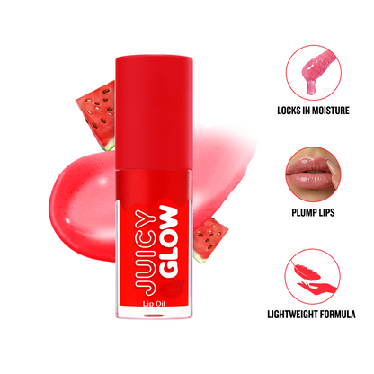 Forever52 Juicy Glow Lip Oil – Hydrating Tinted Lip Gloss, Plumping & Nourishing Formula | Non-Sticky, High Shine Gloss | Sheer Juicy Tint for Soft Lips 3ML
