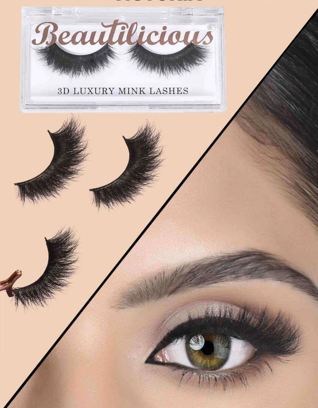 Beautulicious 3D Luxury Mink Lashes Victoria