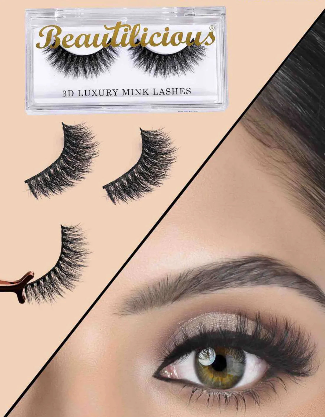 Beautilicious 3D Luxury Mink Lashes