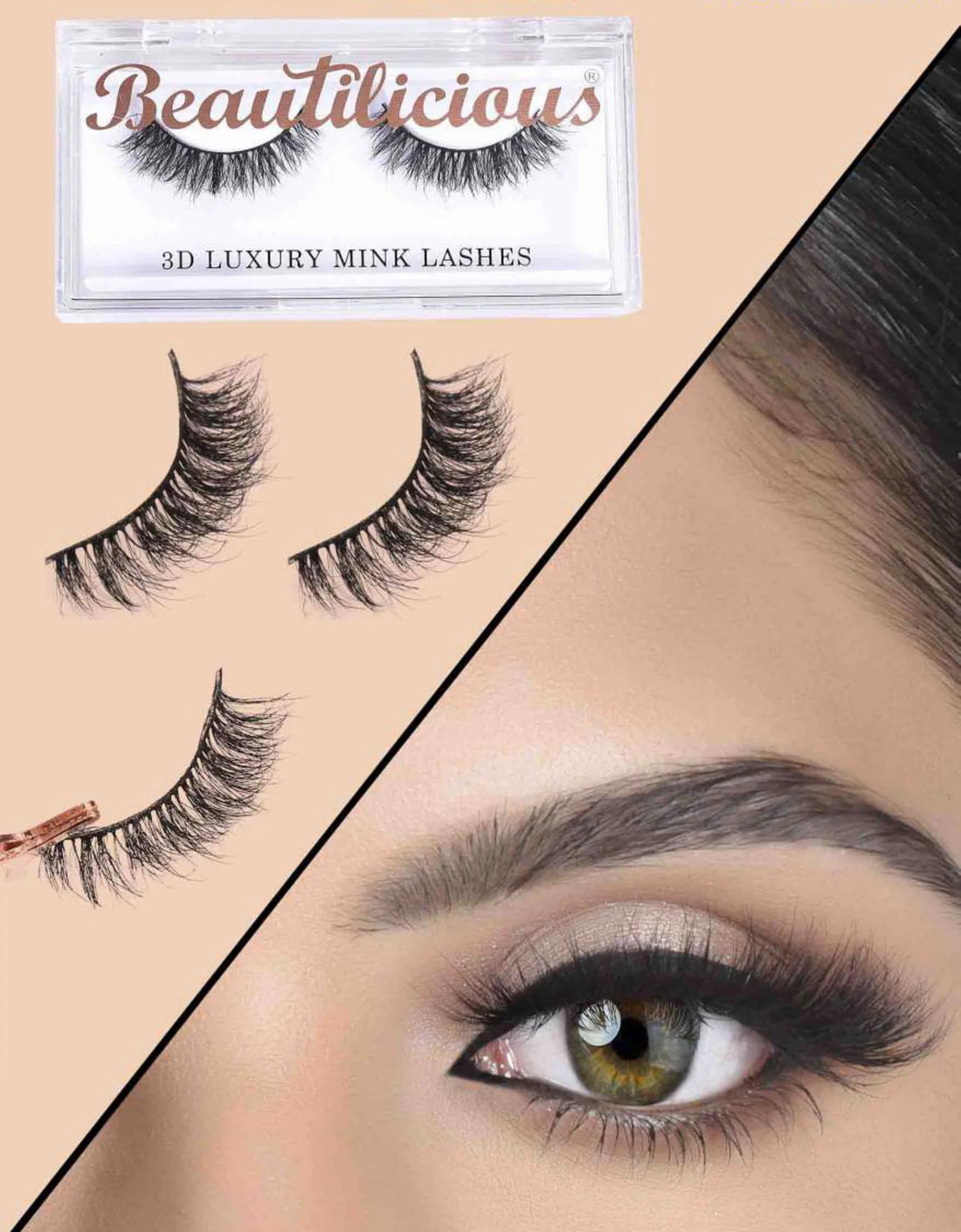 Beautulicious 3D Luxury Mink Eye Lashes Boujee