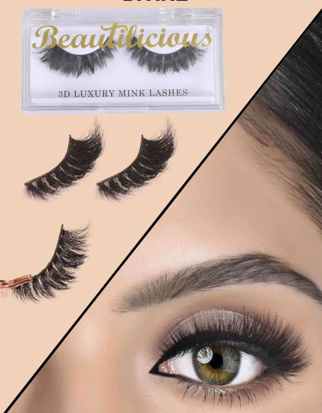 Beautilicious 3D Luxury Mink Lashes