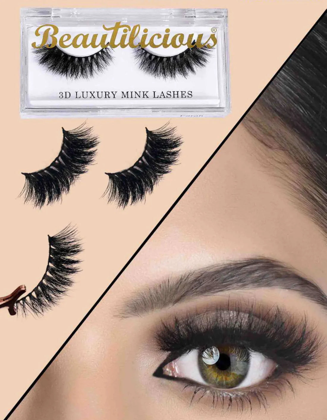 Beautilicious 3D Luxury Mink Lashes