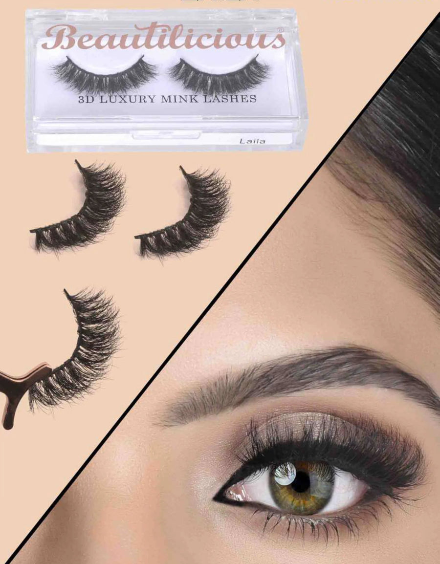 Beautilicious 3D Luxury Mink Lashes Laila