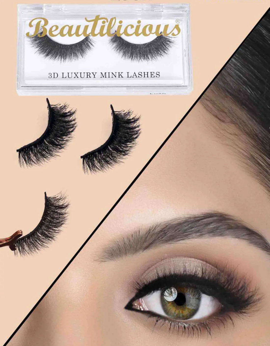 Beautilicious 3D Luxury Mink Lashes