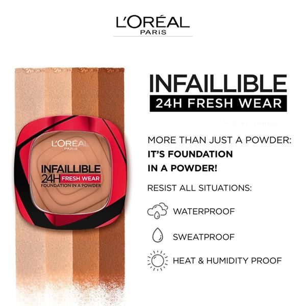 L'Oreal Infallible 24H Fresh Wear Powder Foundation 9g