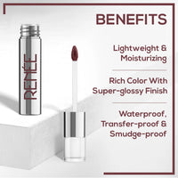 RENEE Gloss Stay - Transfer Proof Glossy Liquid Lip Color Zoe