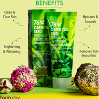 FARMSTAY Green Tea Seed Premium Moisture Cleansing Foam 100ml