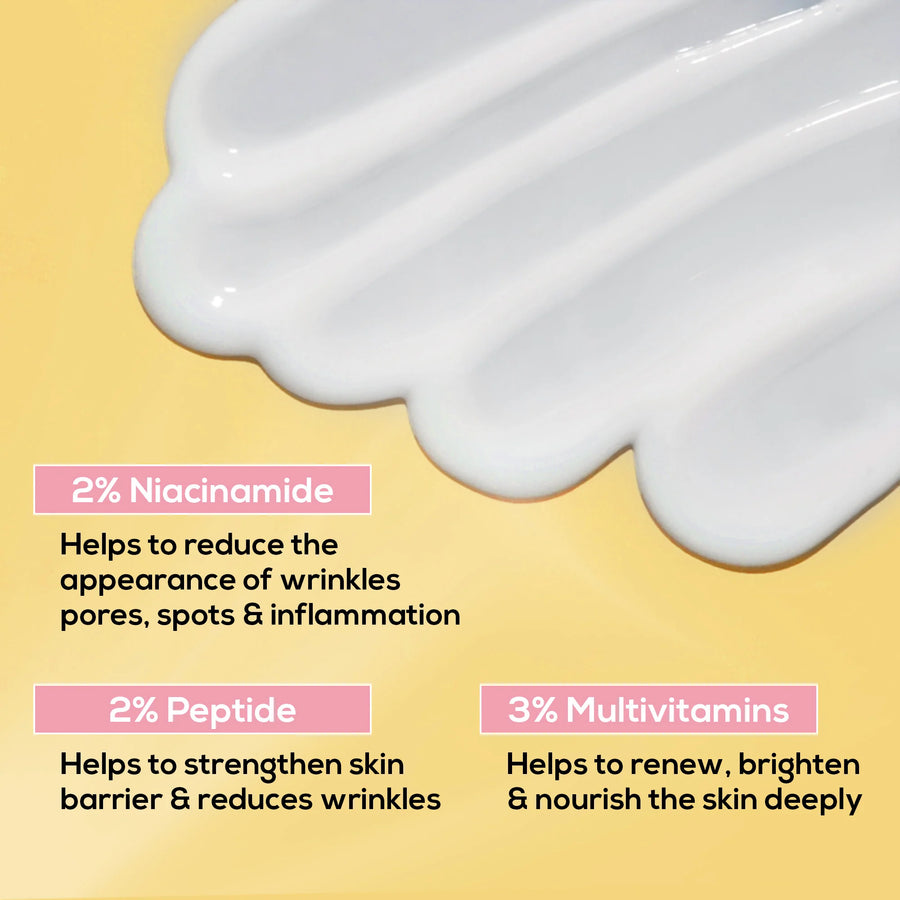 RENEE Pore Minimising Sunscreen SPF 70 with 3% multivitamins, 2% Peptides and 2% Niacinamide 50ml