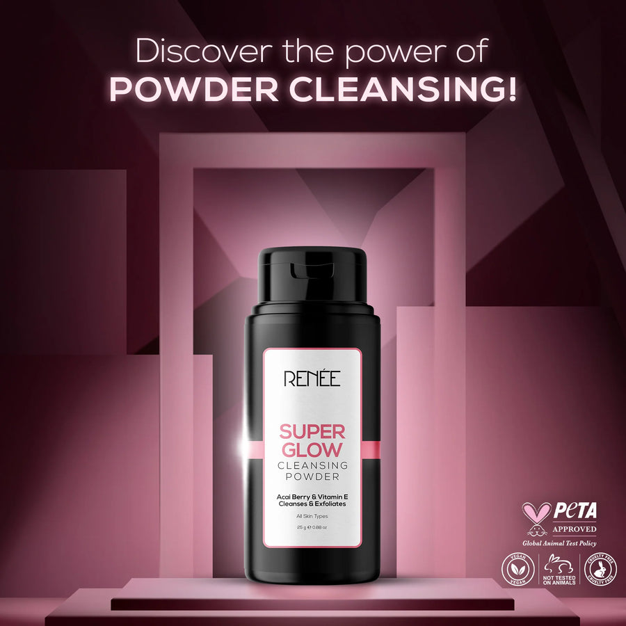 RENEE Super Glow Cleansing Powder with Acai berry & Vitamin E 25g