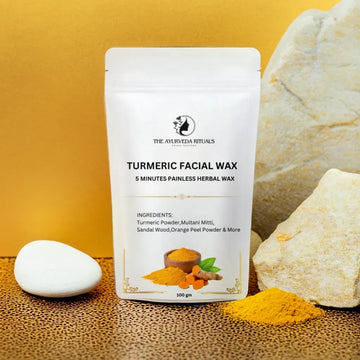 The Ayurveda Rituals Turmeric Facial Wax – 5 Minute Painless Herbal Wax 100g