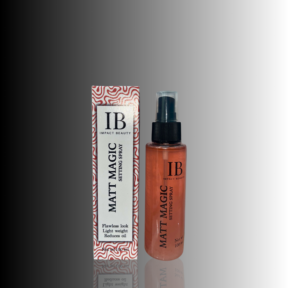Impact Beauty Matt Magic Setting Spray Flawless Look Light Weight Reduces Oil 100ml