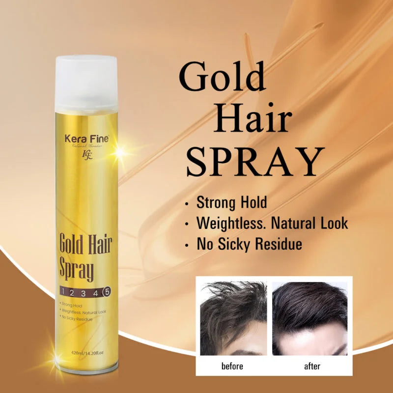 Kera Fine Gold Hair Spray 420ml