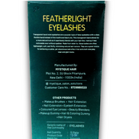 MYSTIQUE HAIR FEATHERLIGHT EYE LASHES TRANSPARENT BAND MINK EYELASHES 10 PAIRS