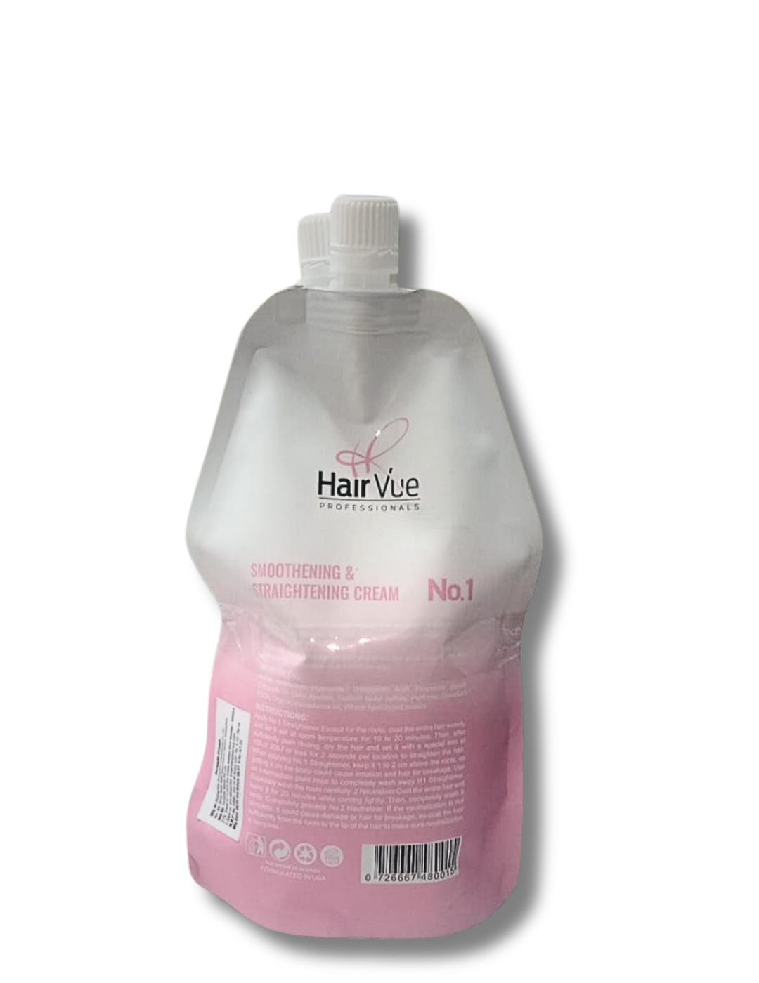 Hair Vue Professionals Smoothing & Straightening Cream Conditioning Cream No.1 And No.2 Combo