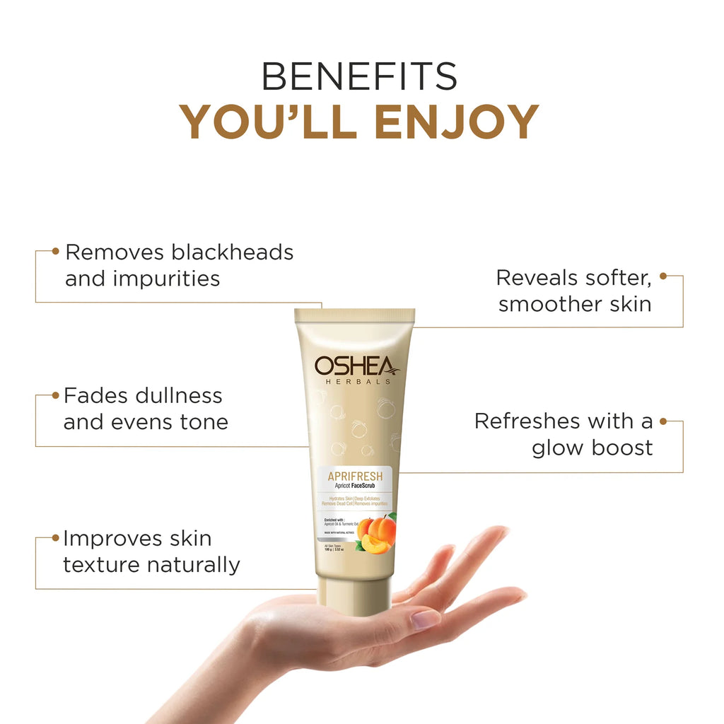 Oshea Herbals Aprifresh Apricot Face Scrub 100g