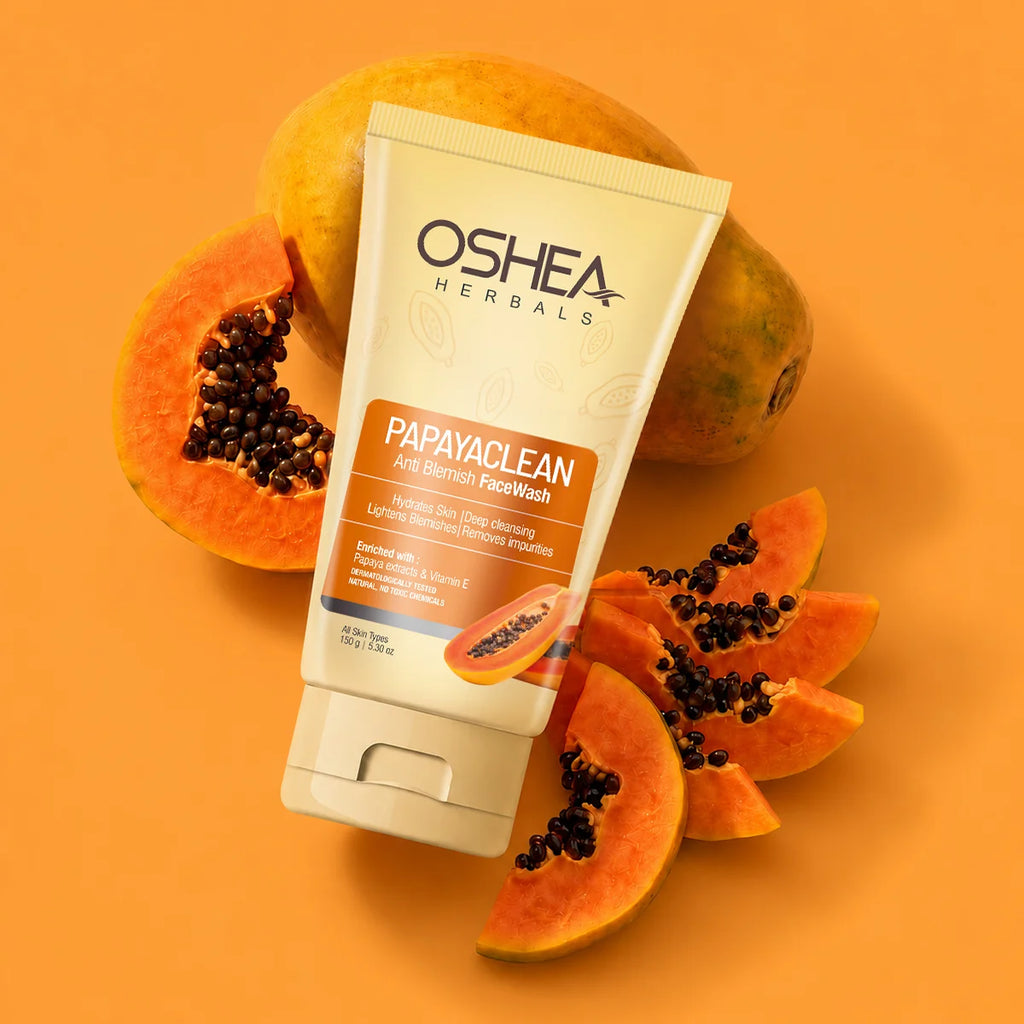 Oshea Herbals Papaya Clean Anti Blemish Facewash - 150 gm