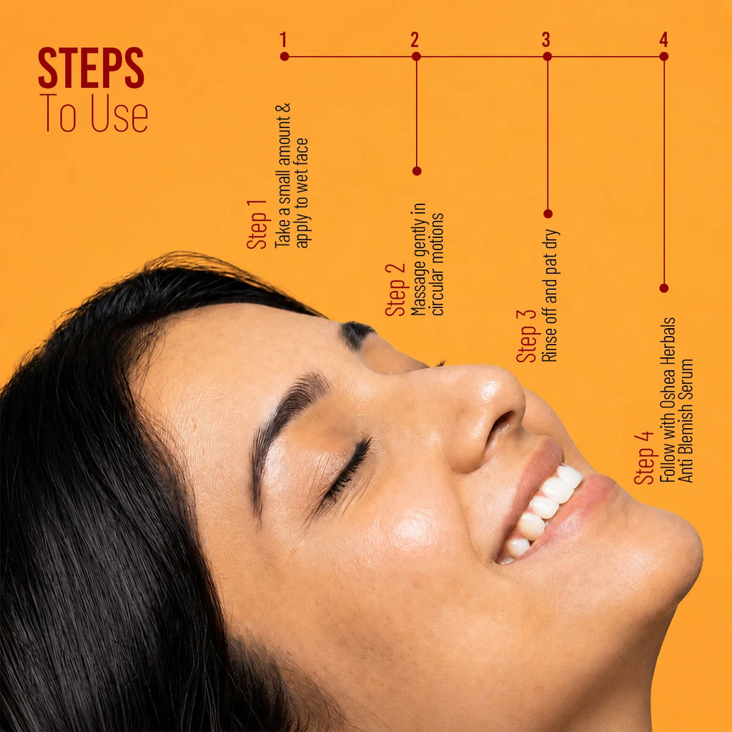 Oshea Herbals Papaya Clean Anti Blemish Facewash - 150 gm